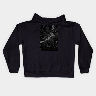 Gothenburg Sweden City Map dark Kids Hoodie